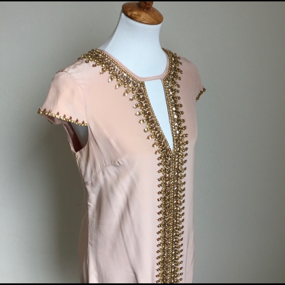 Bebe rose dust beaded dress - Picture 4 of 8